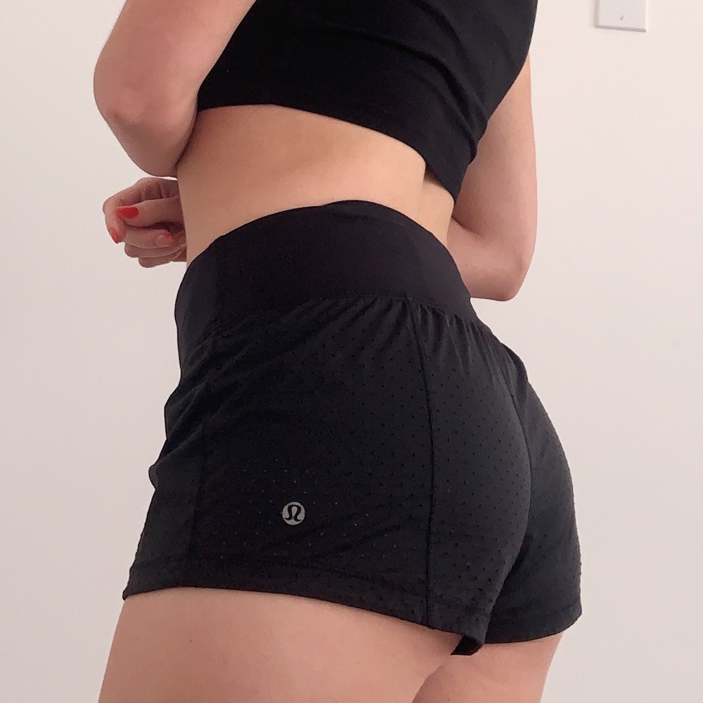 lululemon black shorts!
